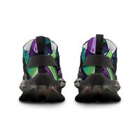 Men's Mesh Sneakers - Graffiti Print