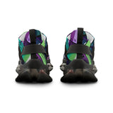 Men's Mesh Sneakers - Graffiti Print