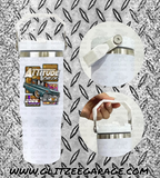 30oz SS Water Bottle With Top Handle - Attitude Check '26 (AC)