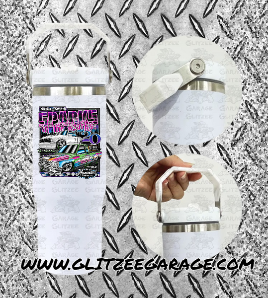 30oz SS Water Bottle With Top Handle - Sparks In The Ozarks '25 (SITO)