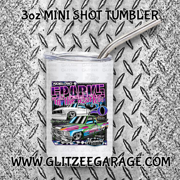 3oz SS Mini Shot Tumbler - Sparks In The Ozarks '25 (SITO)