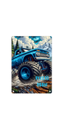 Parking Sign - Blue Truck