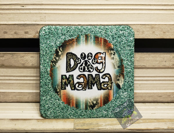 Table Coaster - Neoprene Square - Dog Mama