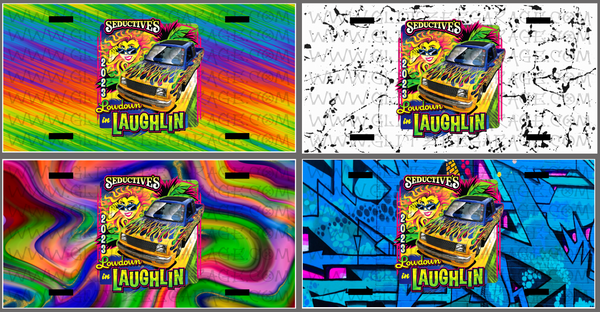 Mini License Plate - Lowdown In Laughlin '23 (LDIL)