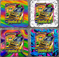 Table Coaster - Neoprene Square - Lowdown In Laughlin '23 (LDIL)