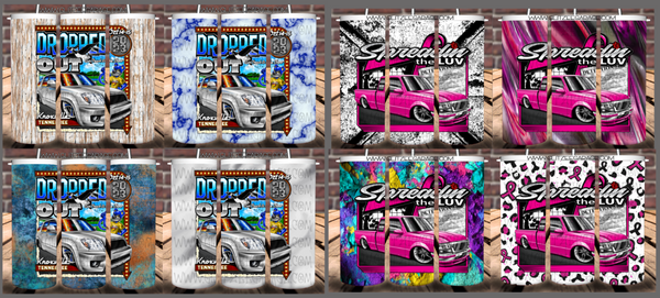 16oz 4 in 1 SS Can Cooler - Dropped Out Spreadin The Luv '23 (DOSTL)