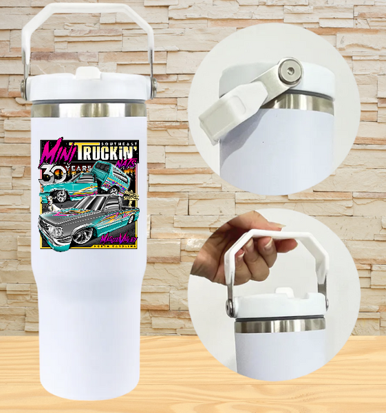 30oz SS Water Bottle With Top Handle - Southeast Mini Truckin' Nationals '24 (MININATS)