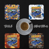 Table Coaster - Neoprene Square - Sparks In The Ozarks '26 (SITO)