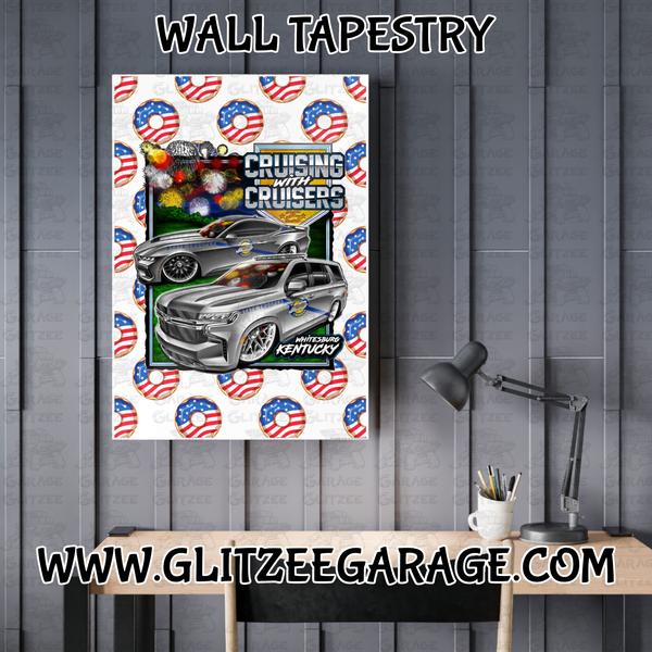 Indoor Wall Tapestries - KSP Cruising With Cruisers '25 (KSPCWC)