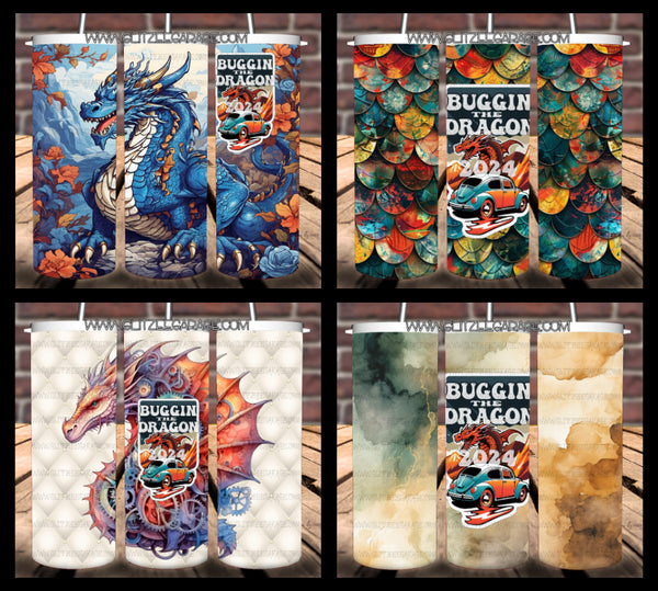 16oz 4 in 1 SS Can Cooler - Buggin' The Dragon '24 (BTD)