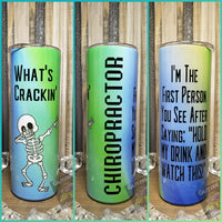 20oz SS Tumbler - Chiropractor