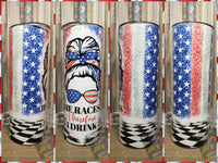 20oz SS Tumbler - He Races