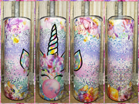20oz SS Tumbler - Unicorn Glitter