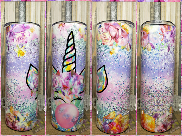 20oz SS Tumbler - Unicorn Glitter