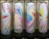 20oz SS Tumbler - Multicolor Feathers