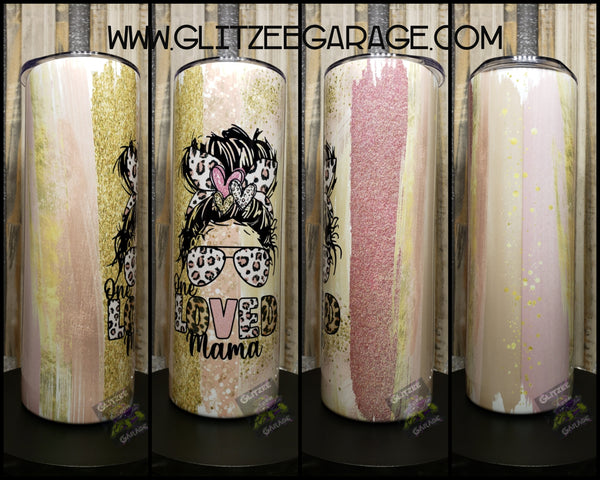 20oz SS Tumbler - Loved Mama (Rose/Golds)