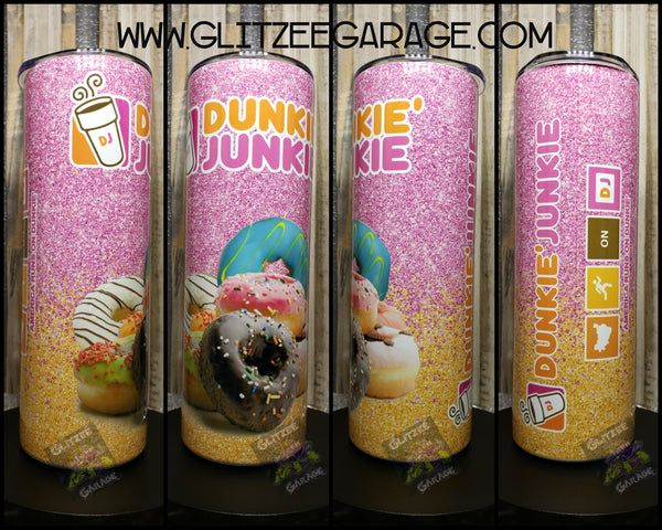 20oz SS Tumbler - DJ Glitter Donuts
