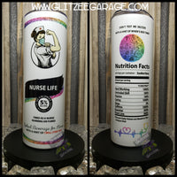 20oz SS Tumbler - Nurse Life Nutrition Facts
