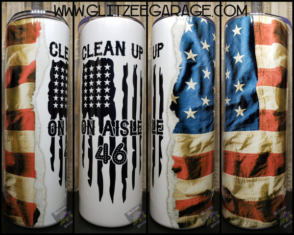 20oz SS Tumbler - American Flag - Aisle 46