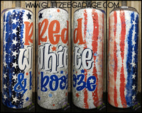 20oz SS Tumbler - Red White & Booze