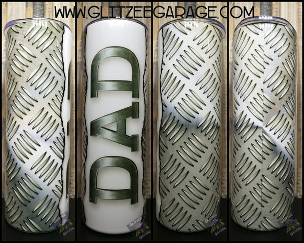 20oz SS Tumbler - Dad - Brushed Metal