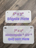 Mini License Plate (Customize Me)