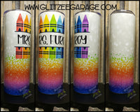 20oz SS Tumbler - Glitter Crayons