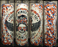 20oz SS Tumbler - Bad Moms Club * Red White Blue Camo