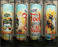 20oz SS Tumbler - Bare Feet & Salty Hair