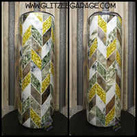 20oz SS Tumbler - Gold Tangram