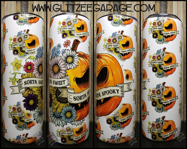 20oz SS Tumbler - Sorta Sweet Sorta Spooky