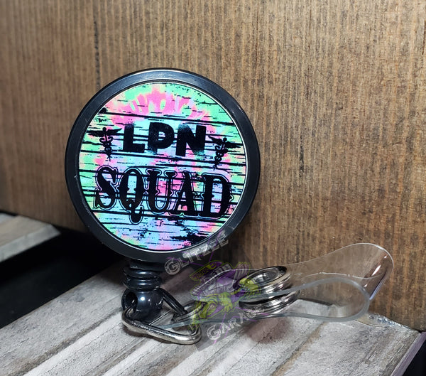 Retractable Badge Holder - LPN Squad