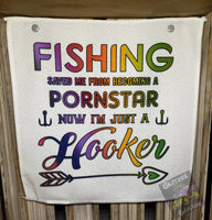 Towel / Washcloth - Fishing Saved Me