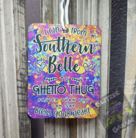 Air Freshener - Vertical Rectangle - Southern Belle