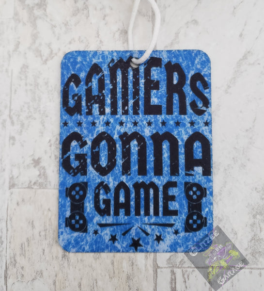 Air Freshener - Vertical Rectangle - Gamers Gonna Game