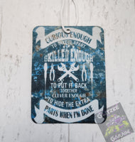 Air Freshener - Vertical Rectangle - Curious Enough