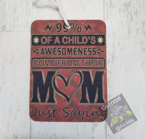 Air Freshener - Vertical Rectangle - Awesomeness/Mom