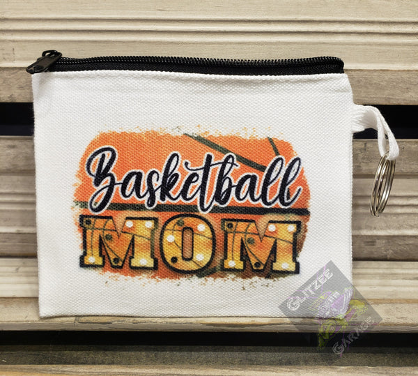 Coin/Card/Cash Pouch - Basketball Mom