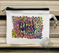 Coin/Card/Cash Pouch - Hot Mess Express * Neon Cheetah/Leopard