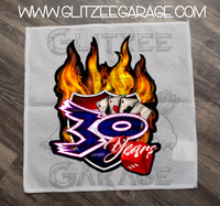 Tumbler Towel (Microfiber) - XL - 30 Year Anniversary
